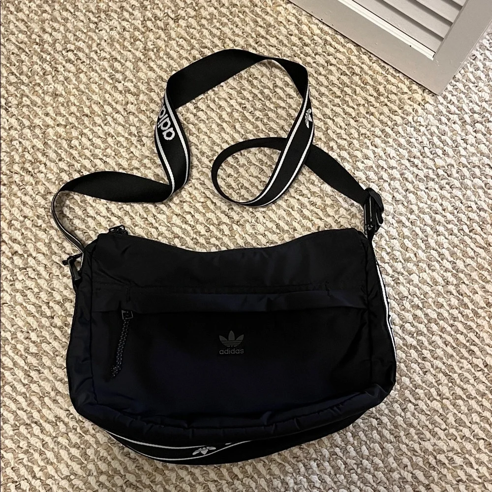 Adidas Black Crossbody Bag with Logo Strap - Picture 8 of 8